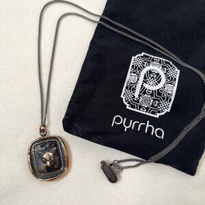 Pyrrha Bronze Fox Talisman Necklace